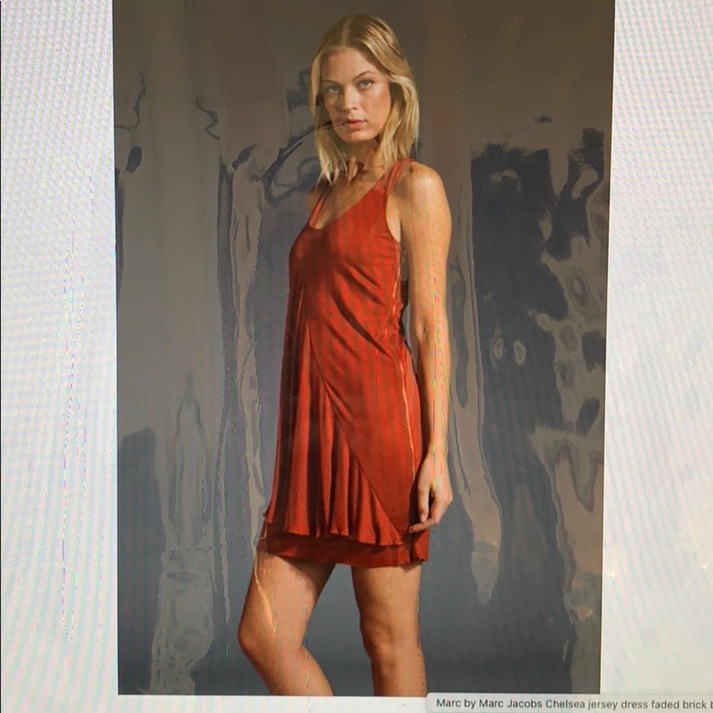 Marc by Marc Jacobs Chelsea jersey dress, brick